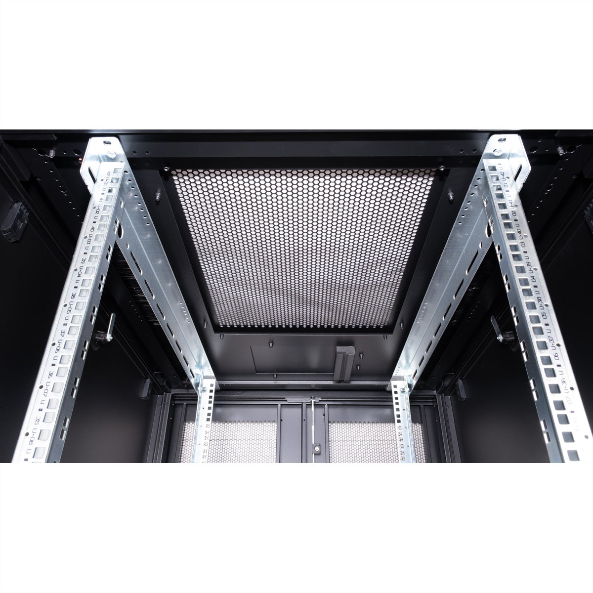 ROLINE Pro – 19" Netzwerkschrank 42U, IP20, abschliessbar, 800 × 1000 × 1970 mm, schwarz, Stahl