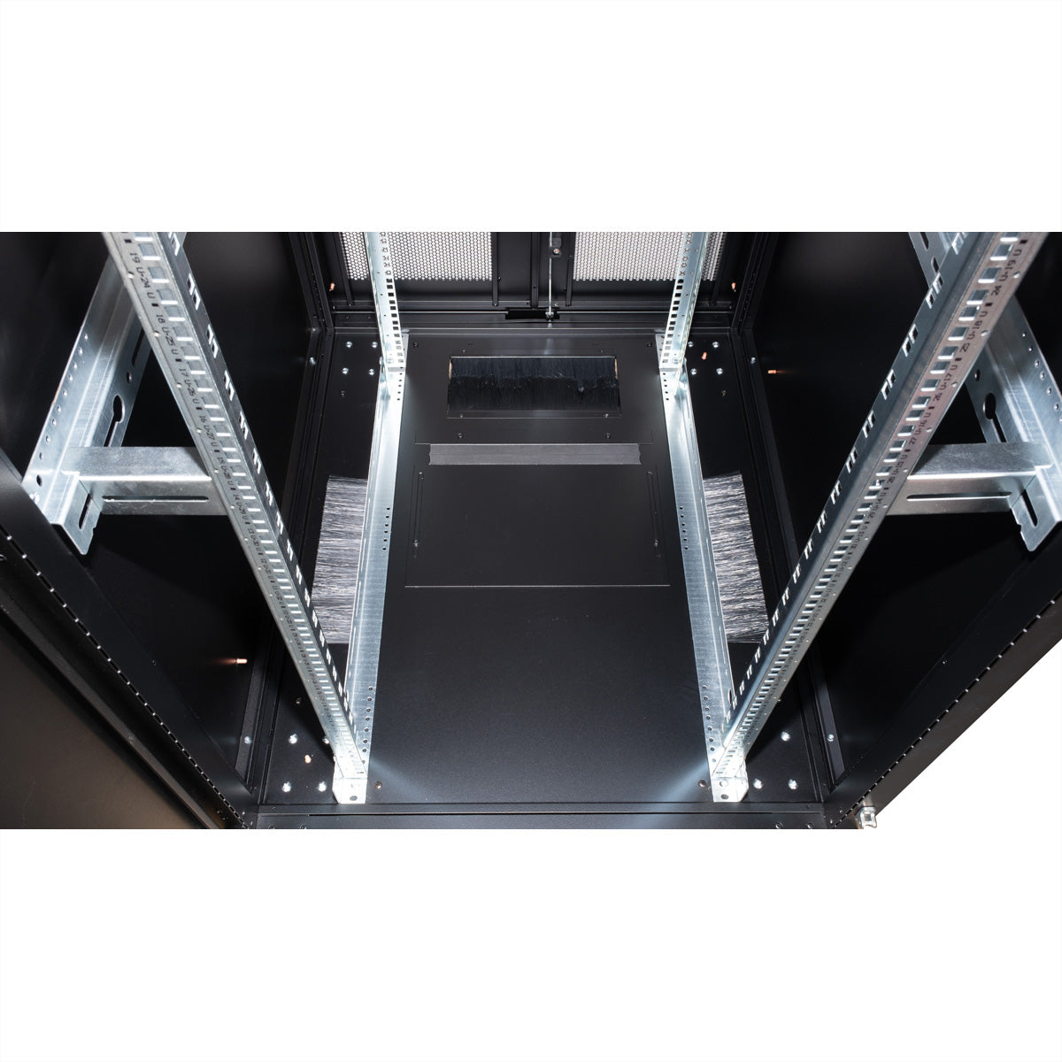 ROLINE Pro – 19" Netzwerkschrank 42U, IP20, abschliessbar, 800 × 1000 × 1970 mm, schwarz, Stahl