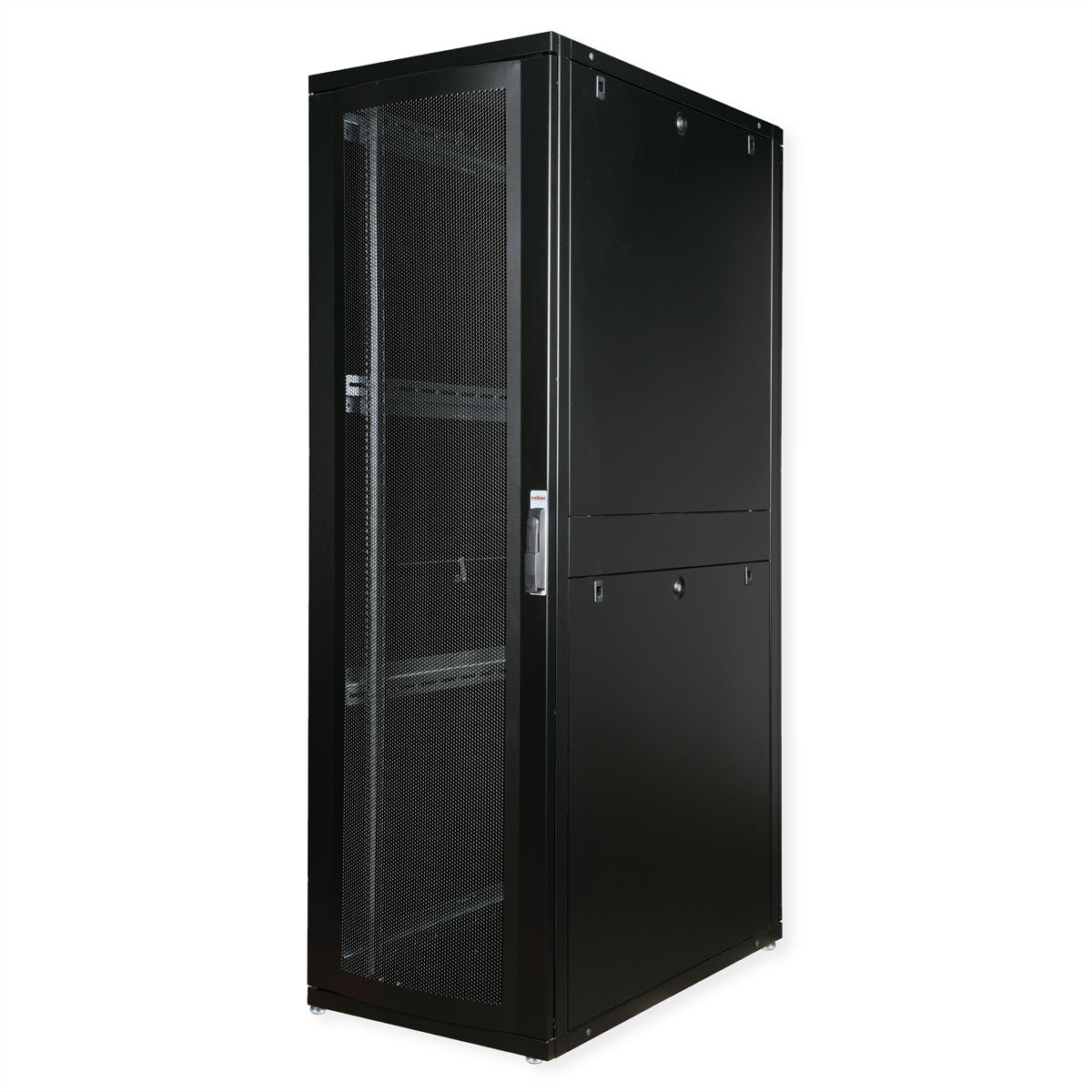 ROLINE Pro – 19" Netzwerkschrank 42U, IP20, abschliessbar, 600 × 1000 × 1970 mm, schwarz, Stahl