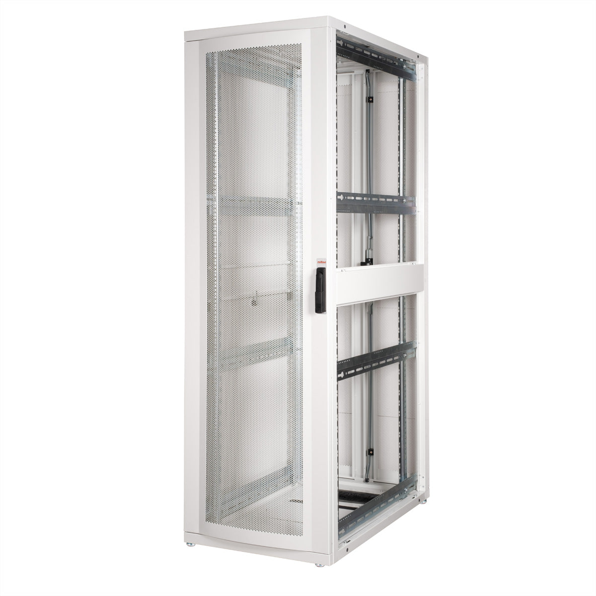 ROLINE Pro – 19" Netzwerkschrank 42U, IP20, abschliessbar, 600 × 1000 × 1970 mm, grau, Stahl