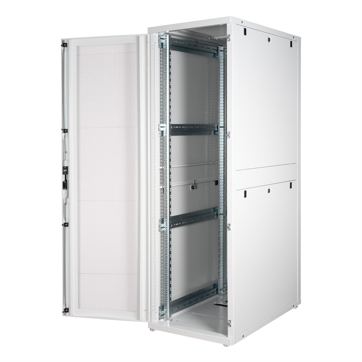 ROLINE Pro – 19" Netzwerkschrank 42U, IP20, abschliessbar, 600 × 1000 × 1970 mm, grau, Stahl