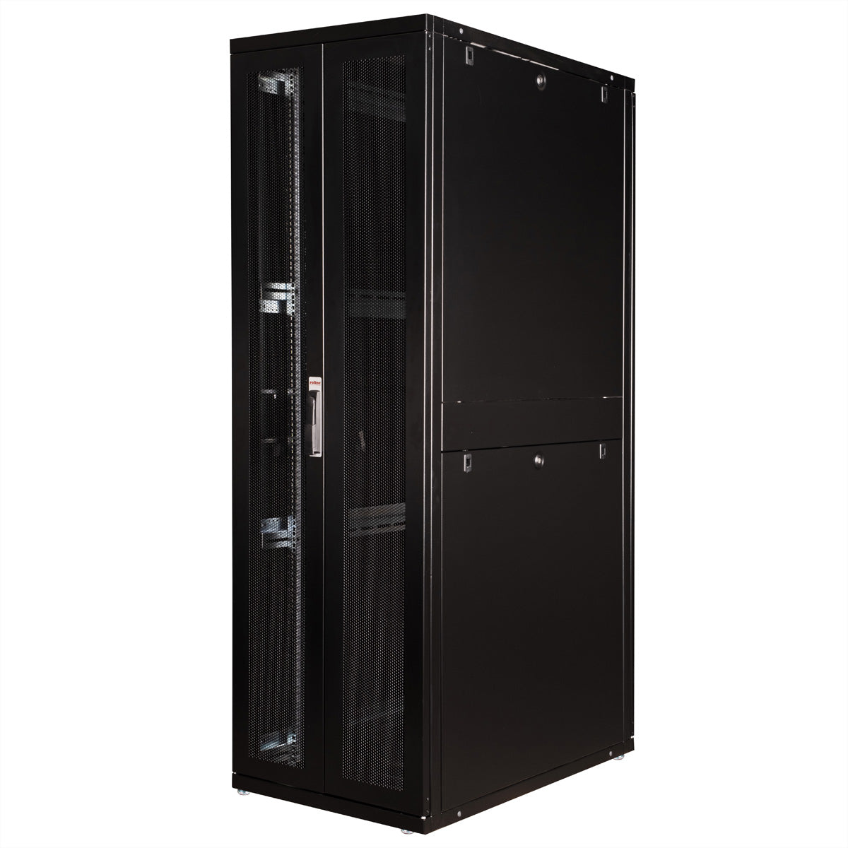 ROLINE Pro – 19" Netzwerkschrank 42U, IP20, abschliessbar, 600 × 1000 × 1970 mm, schwarz, Stahl