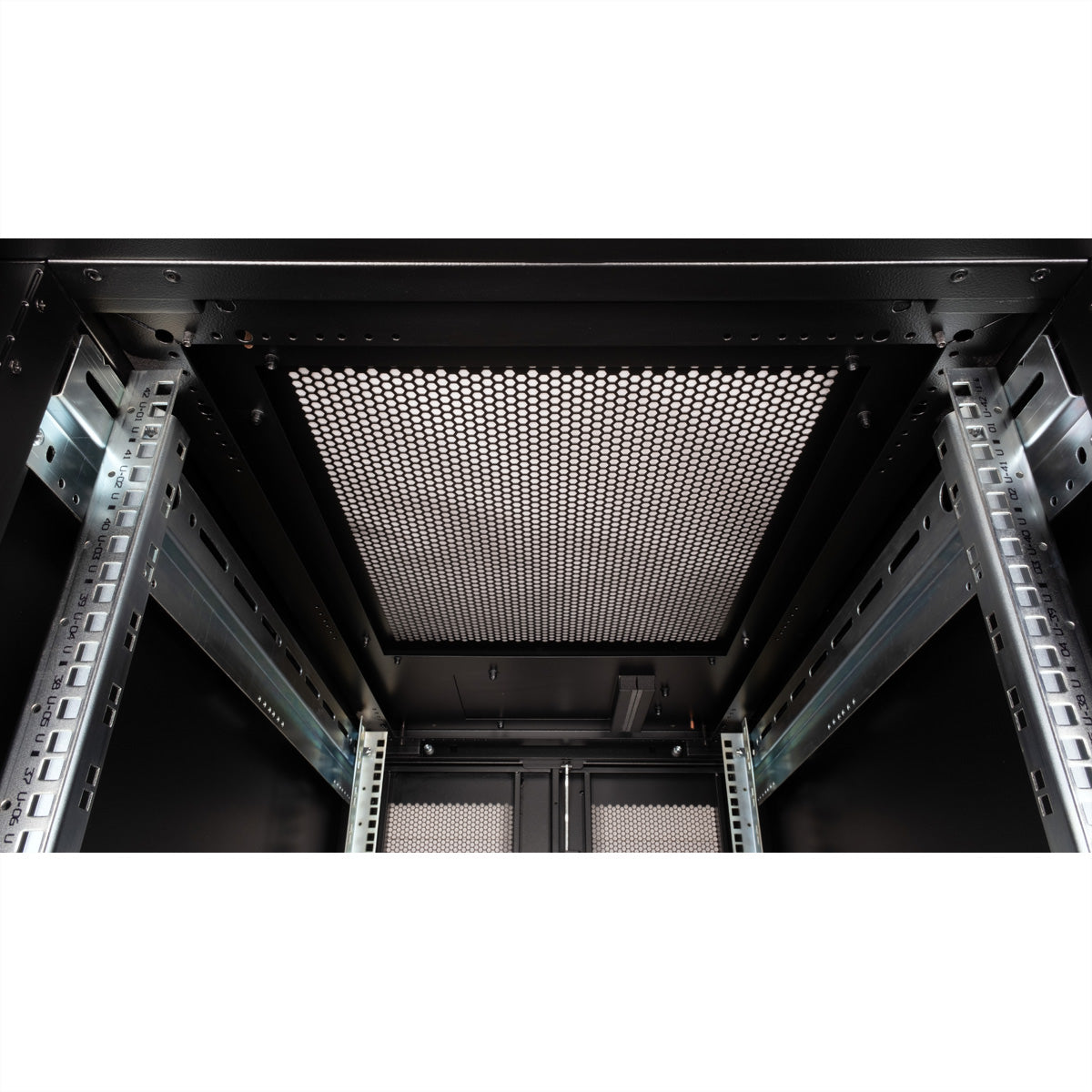 ROLINE Pro – 19" Netzwerkschrank 42U, IP20, abschliessbar, 600 × 1000 × 1970 mm, schwarz, Stahl