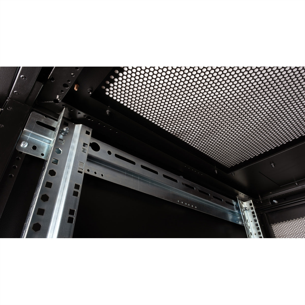 ROLINE Pro – 19" Netzwerkschrank 42U, IP20, abschliessbar, 600 × 1000 × 1970 mm, schwarz, Stahl