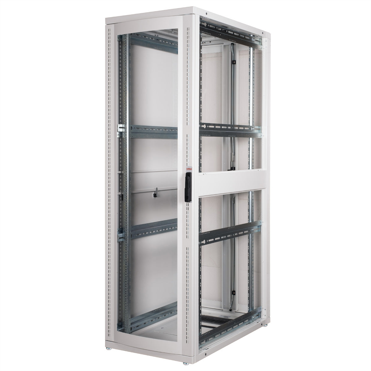 ROLINE Pro – 19" Netzwerkschrank 42U, IP20, abschliessbar, 600 × 1000 × 1970 mm, lichtgrau, Stahl