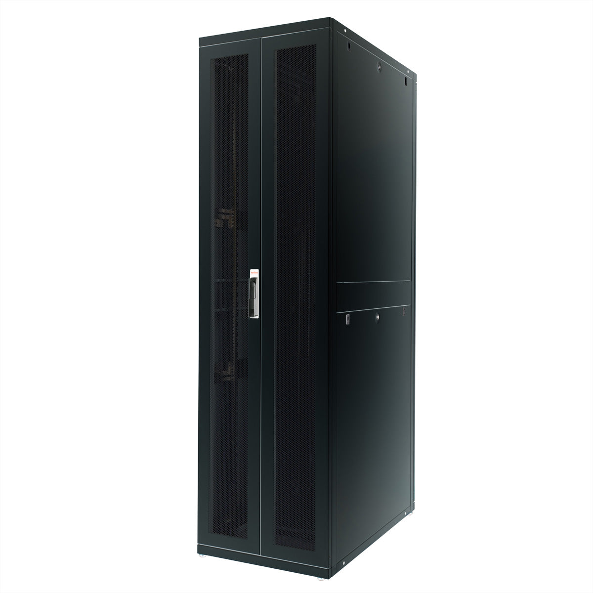 ROLINE Pro – 19" Netzwerkschrank 47U, IP20, abschliessbar, 600 × 1000 × 2194 mm, schwarz, Stahl