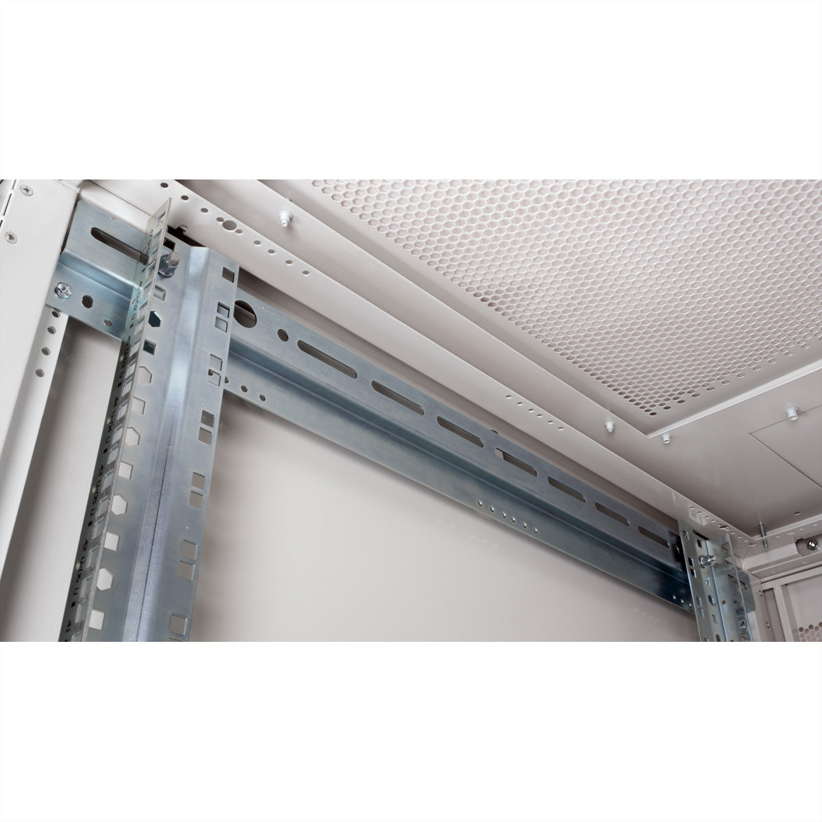 ROLINE Pro – 19" Netzwerkschrank 47U, IP20, abschliessbar, 600 × 1000 × 2194 mm, lichtgrau, Stahl