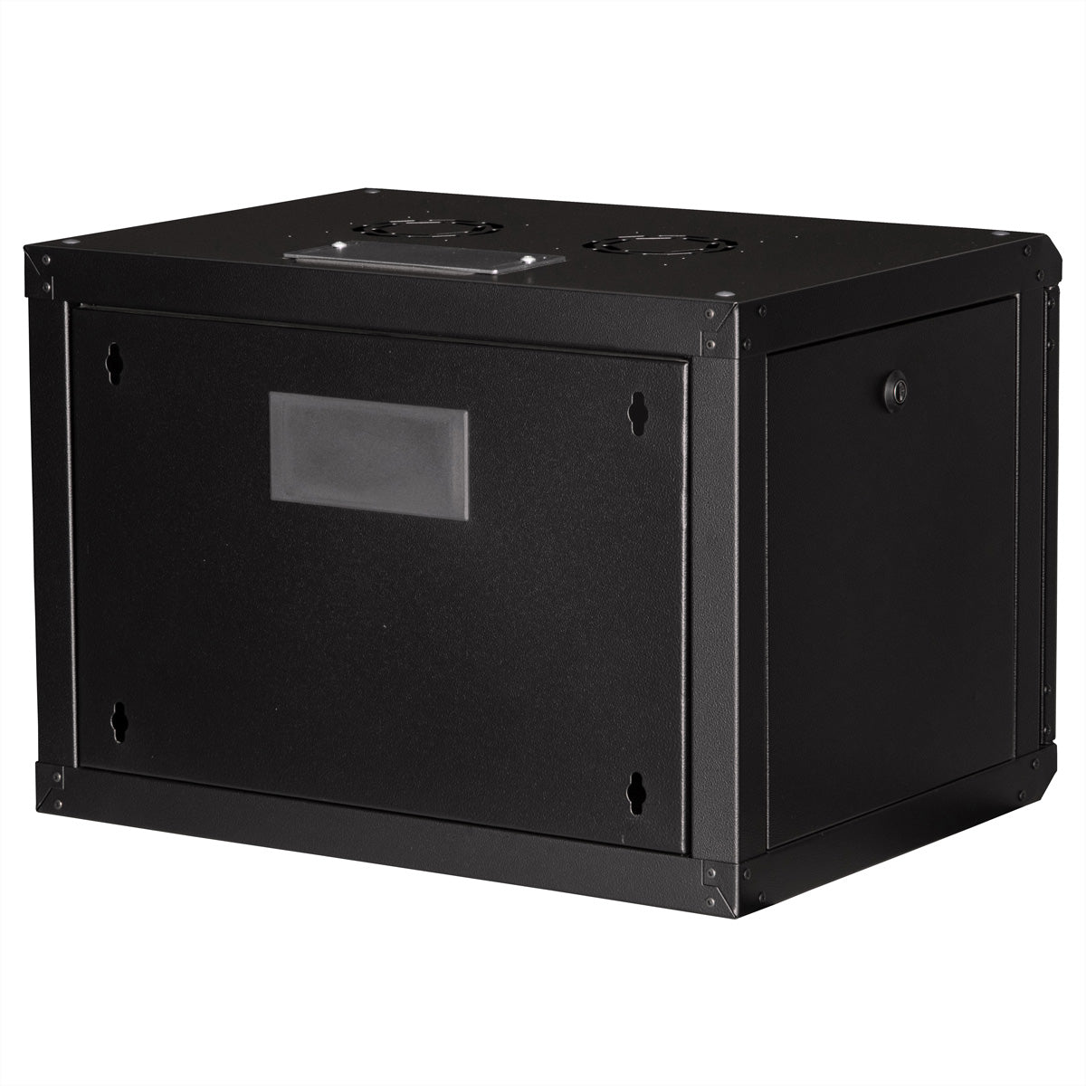 ROLINE Pro – 19" Wandverteiler 7U, IP20, abschliessbar, 600 × 450 × 418 mm, schwarz, Stahl