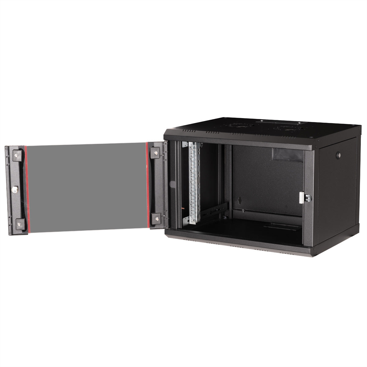 ROLINE Pro – 19" Wandverteiler 7U, IP20, abschliessbar, 600 × 450 × 418 mm, schwarz, Stahl