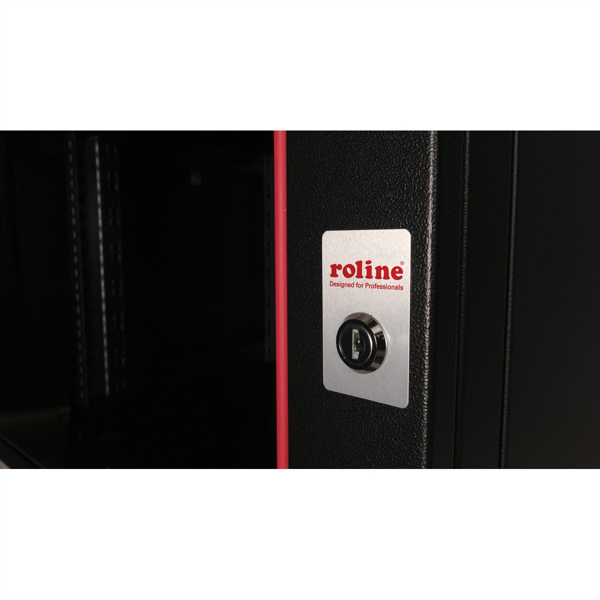 ROLINE Pro – 19" Wandverteiler 7U, IP20, abschliessbar, 600 × 450 × 418 mm, schwarz, Stahl