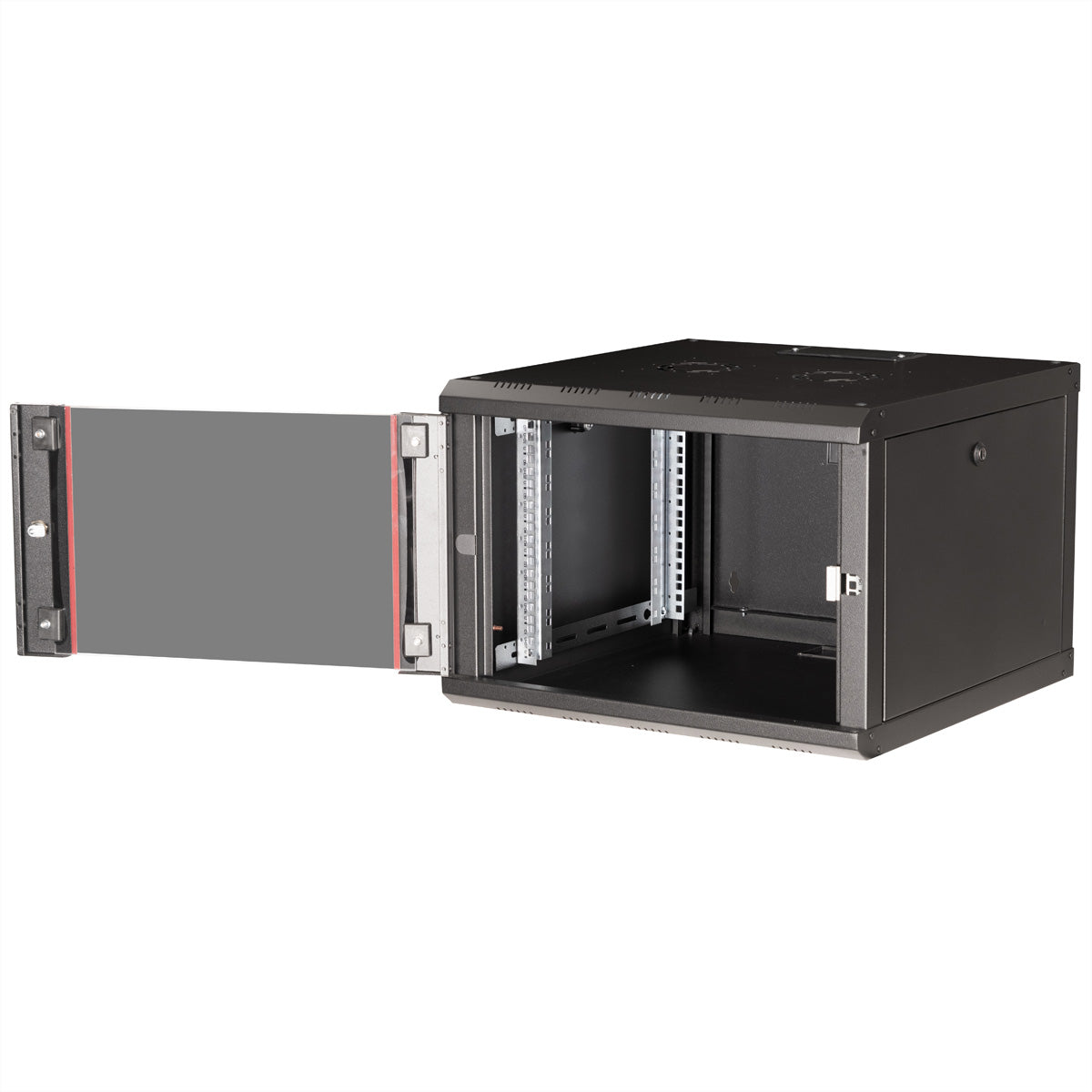 ROLINE Pro 7 HE – 19" Wandverteiler 7U, IP20, abschliessbar, 600 × 600 × 418 mm, schwarz, Stahl