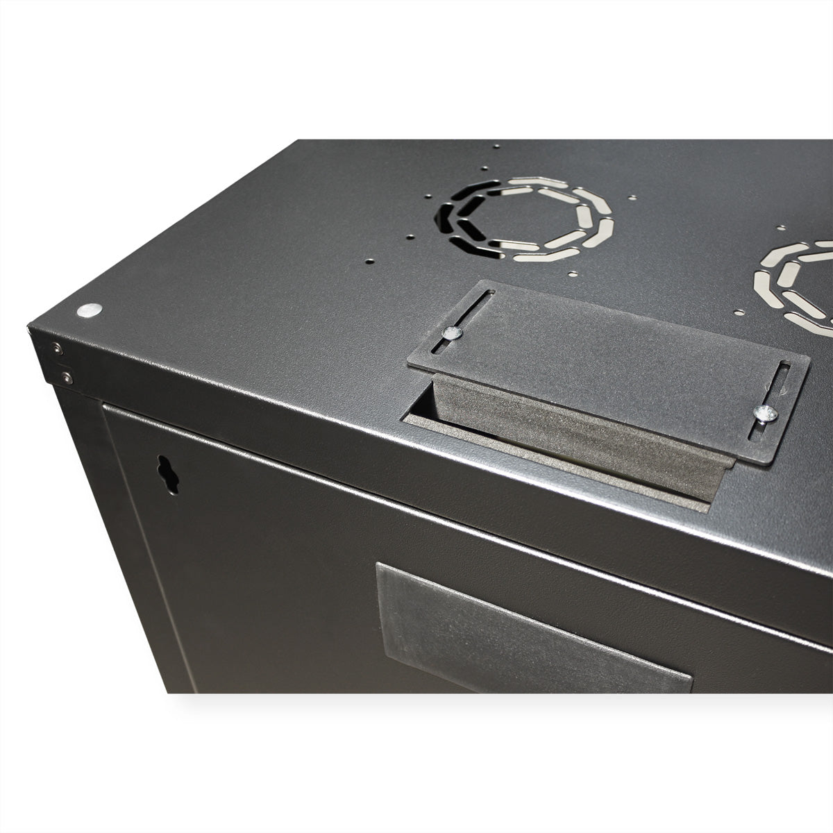 ROLINE Pro – 19" Wandverteiler 9U, IP20, abschliessbar, 600 × 450 × 505 mm, schwarz, Stahl