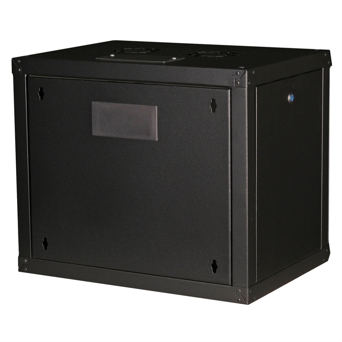 ROLINE Pro – 19" Wandverteiler 9U, IP20, abschliessbar, 600 × 450 × 505 mm, schwarz, Stahl