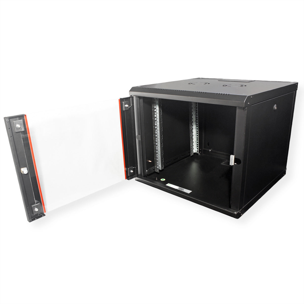ROLINE Pro – 19" Wandverteiler 9U, IP20, abschliessbar, 600 × 600 × 505 mm, schwarz, Stahl