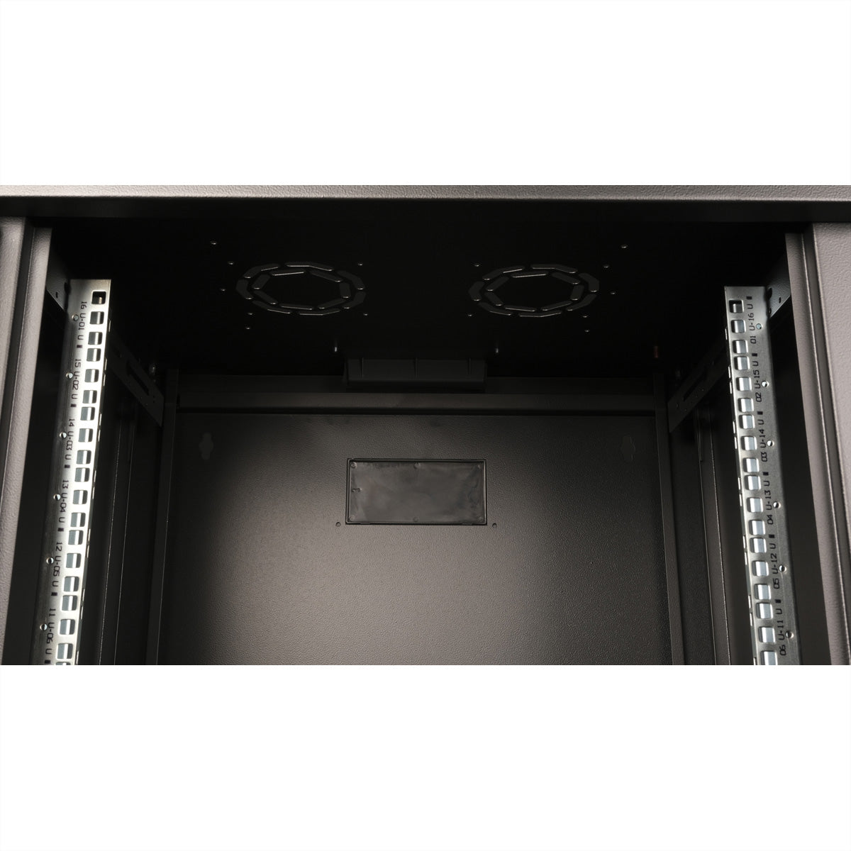 ROLINE Pro – 19" Wandverteiler 16U, IP20, abschliessbar, 600 × 450 × 818 mm, schwarz, Stahl
