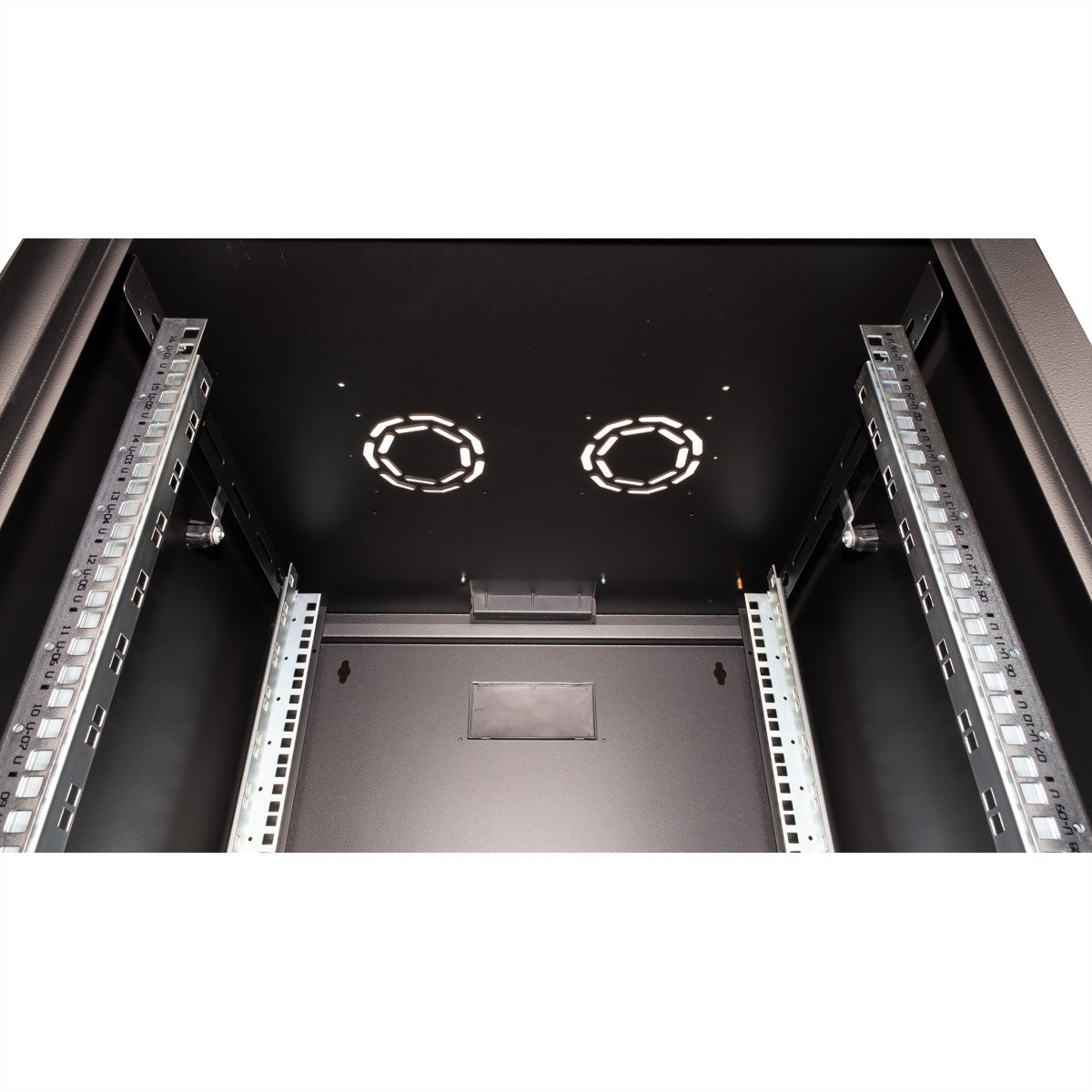 ROLINE Pro – 19" Wandverteiler 16U, IP20, abschliessbar, 600 × 600 × 818 mm, schwarz, Stahl