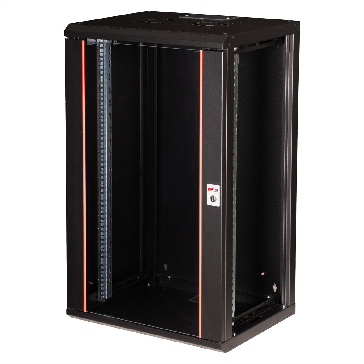 ROLINE Pro 20 HE – 19" Wandverteiler 20U, IP20, abschliessbar, 450 × 600 × 996 mm, schwarz, Stahl