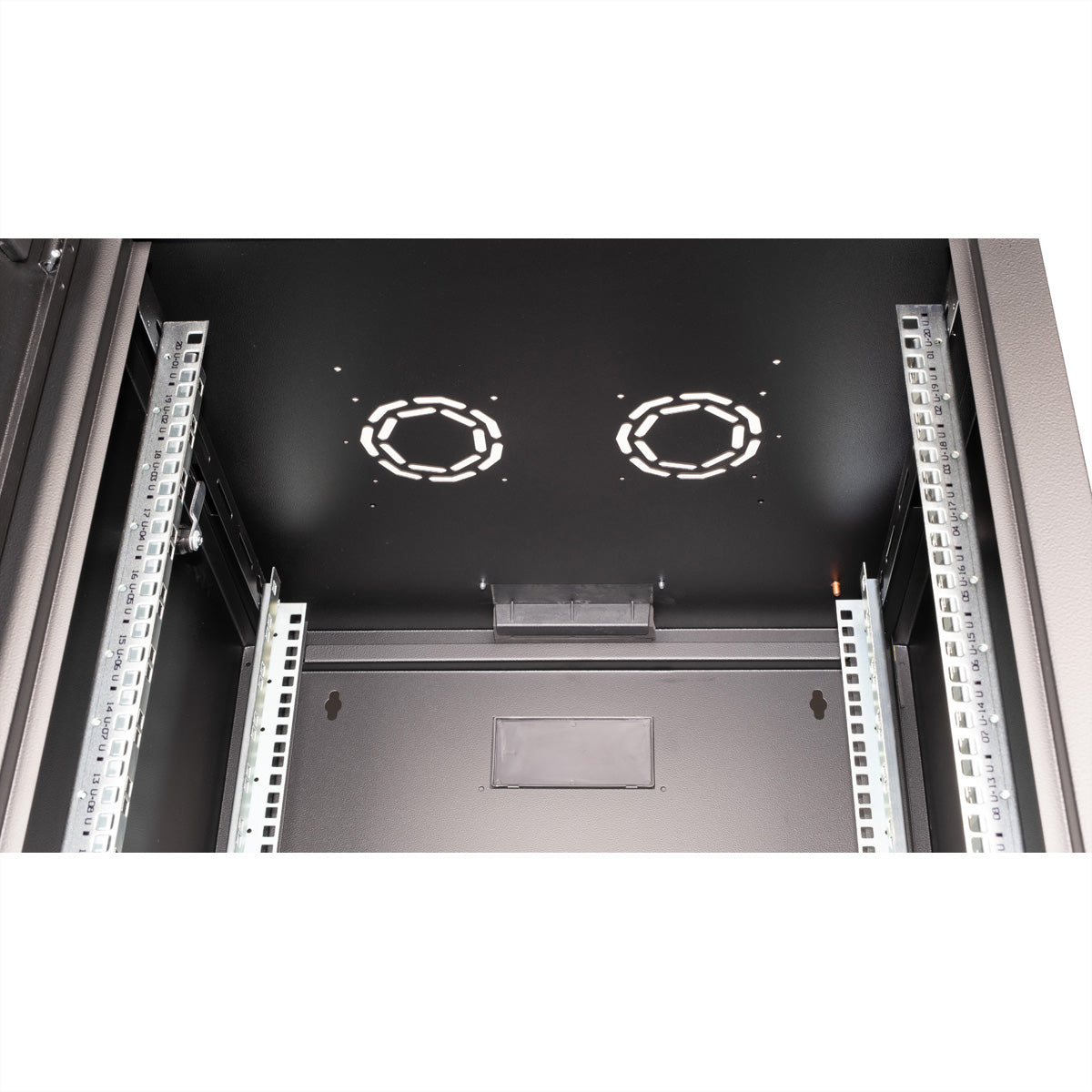 ROLINE Pro – 19" Wandverteiler 20U, IP20, abschliessbar, 600 × 600 × 996 mm, schwarz