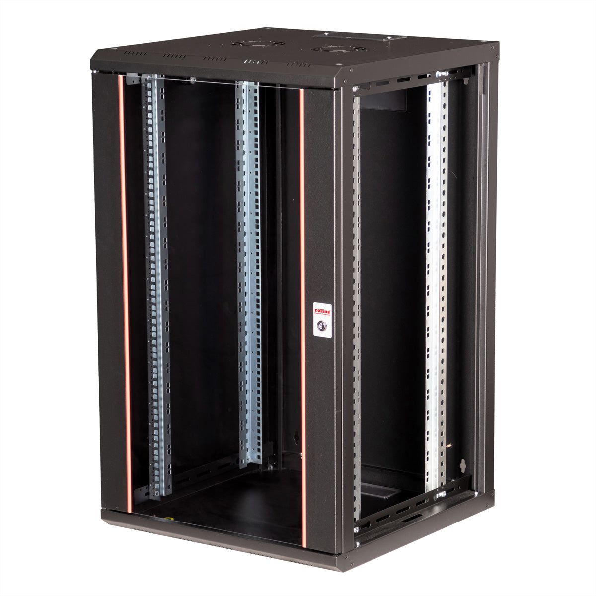 ROLINE Pro – 19" Wandverteiler 20U, IP20, abschliessbar, 600 × 600 × 996 mm, schwarz
