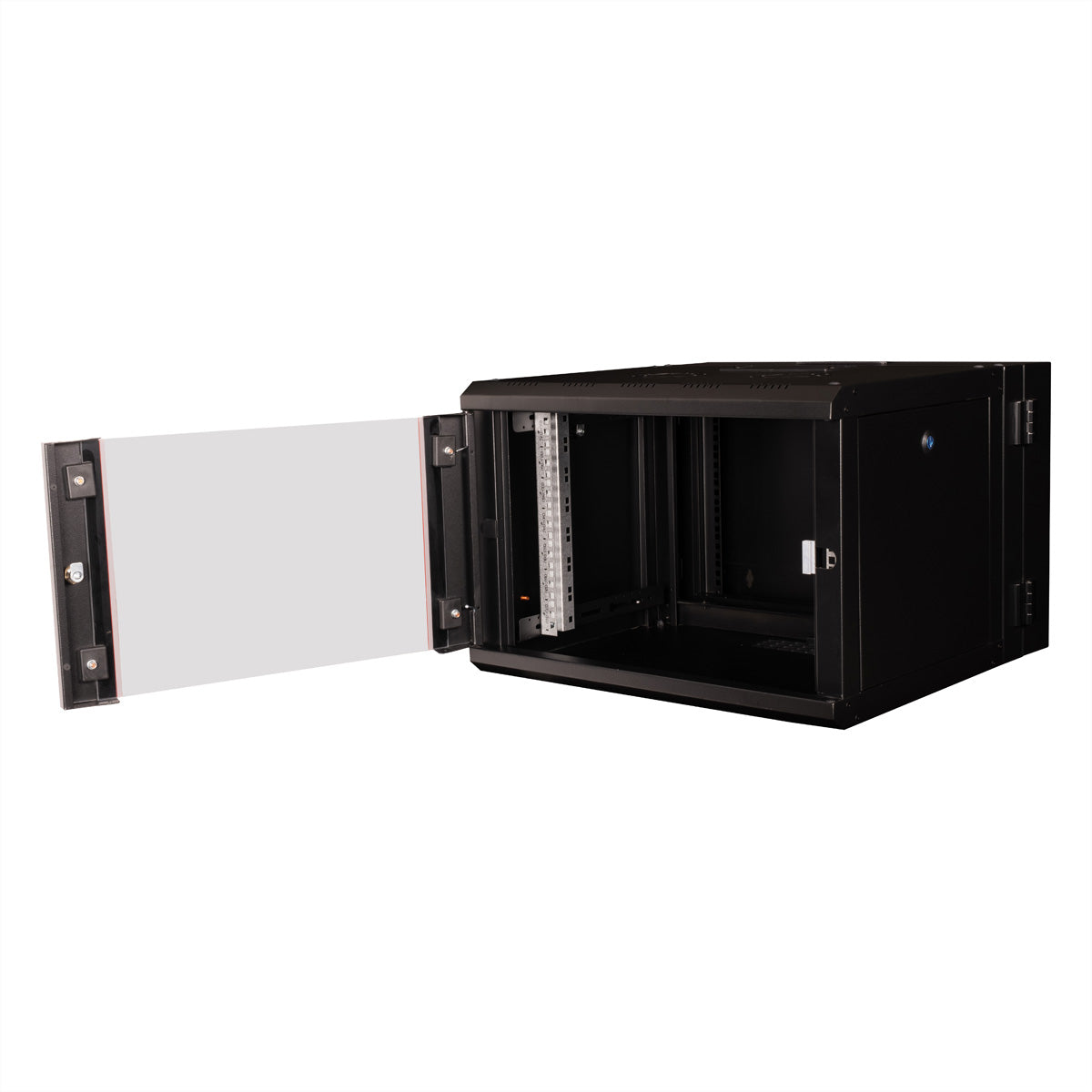 ROLINE Pro – 19" Wandverteiler 7U, IP20, abschliessbar, 600 × 600 × 418 mm, schwarz
