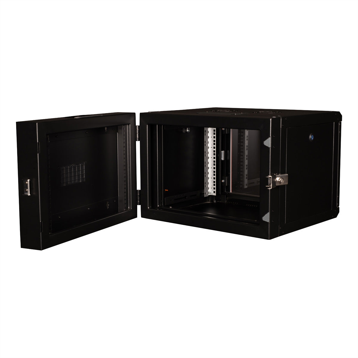 ROLINE Pro – 19" Wandverteiler 7U, IP20, abschliessbar, 600 × 600 × 418 mm, schwarz