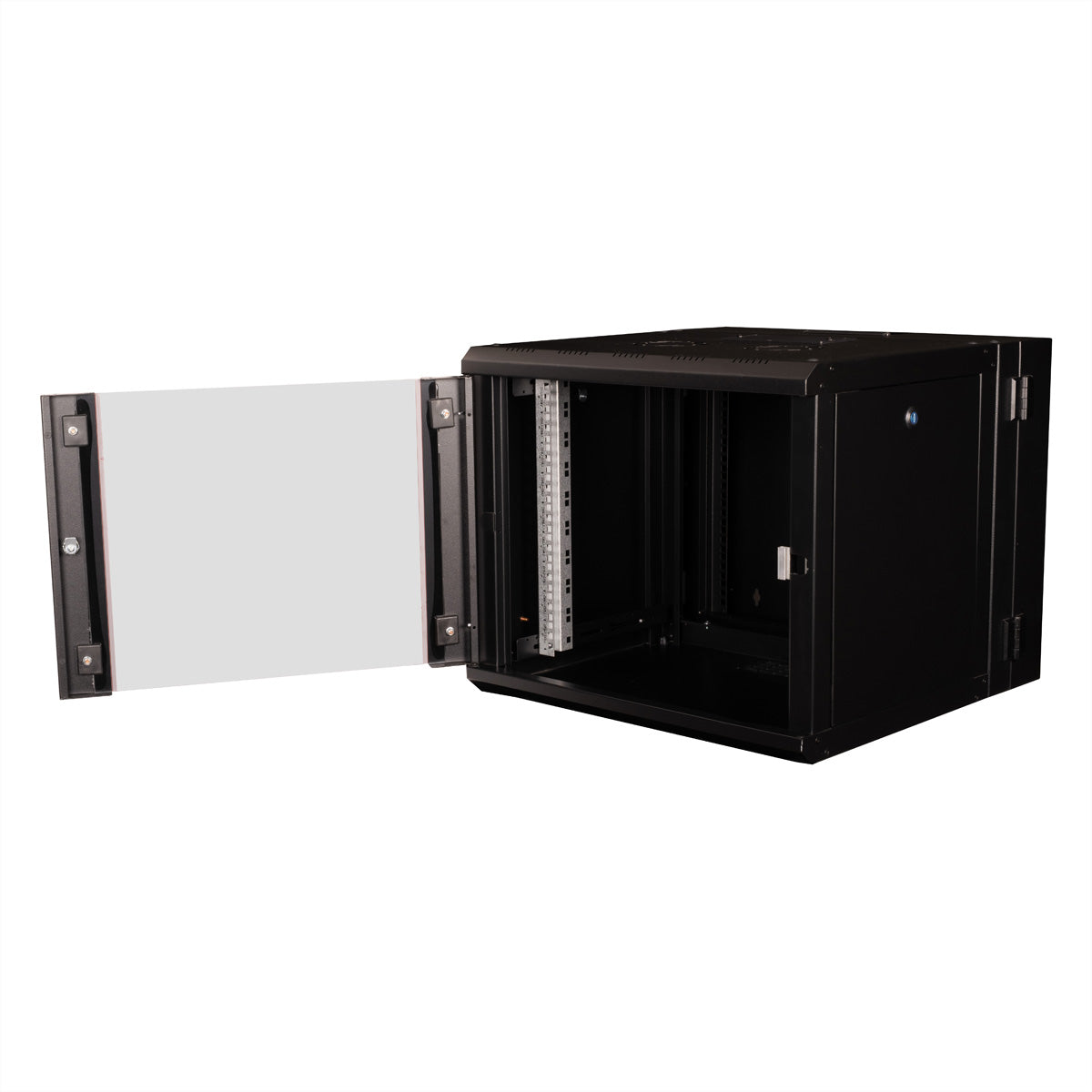 ROLINE Pro – 19" Wandverteiler 9U, IP20, abschliessbar, 600 × 600 × 505 mm, schwarz