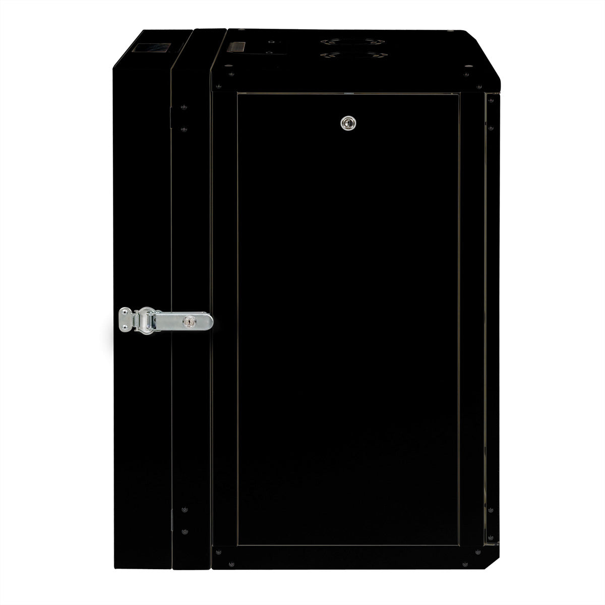 ROLINE Pro – 19" Wandverteiler 16U, IP20, abschliessbar, 600 × 600 × 818 mm, schwarz