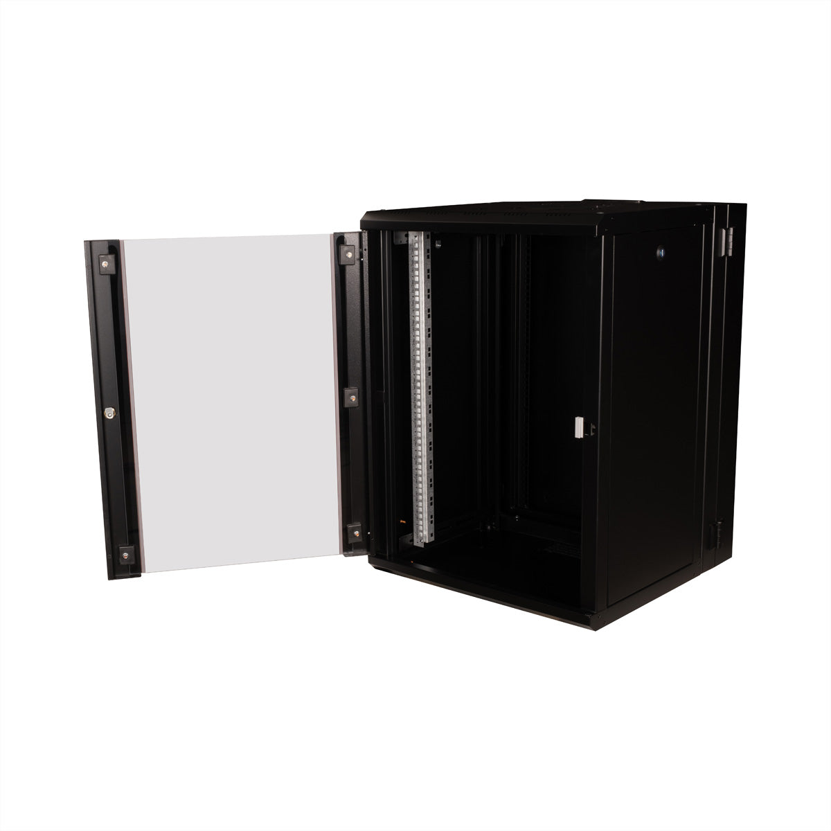 ROLINE Pro – 19" Wandverteiler 16U, IP20, abschliessbar, 600 × 600 × 818 mm, schwarz
