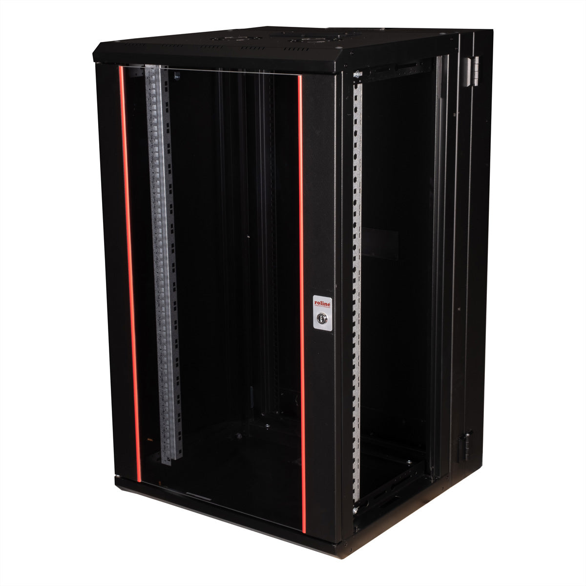 ROLINE Pro – 19" Wandverteiler 20U, IP20, abschliessbar, 600 × 600 × 996 mm, schwarz, Stahl