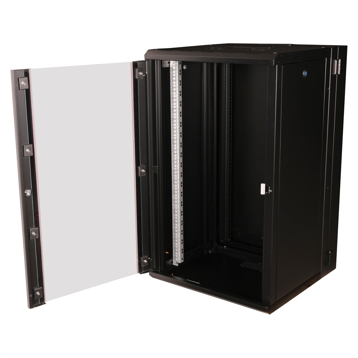 ROLINE Pro – 19" Wandverteiler 20U, IP20, abschliessbar, 600 × 600 × 996 mm, schwarz, Stahl