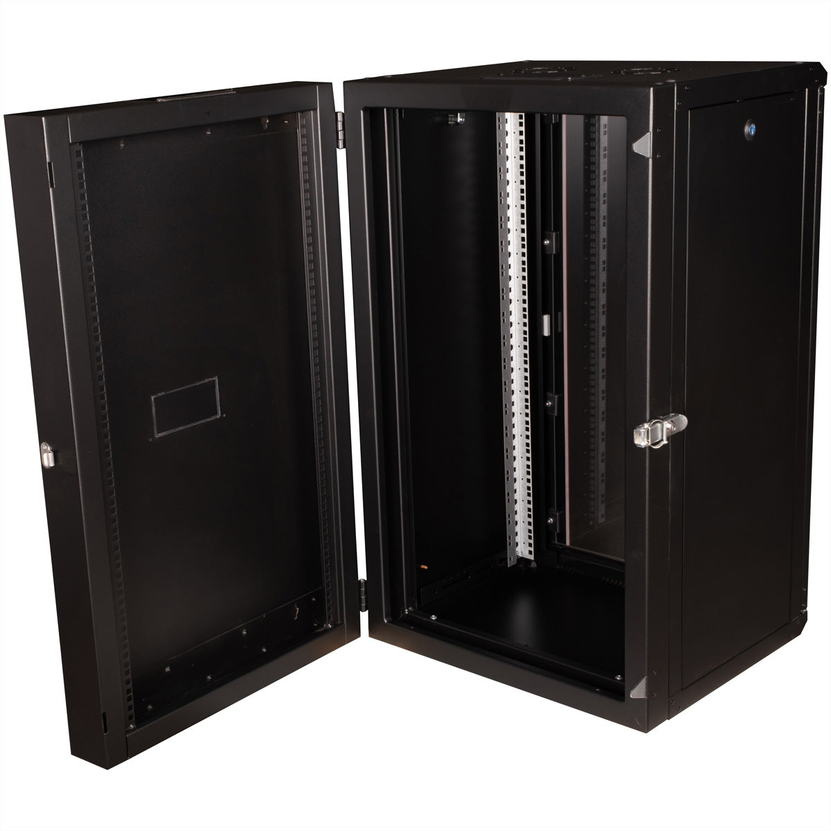 ROLINE Pro – 19" Wandverteiler 20U, IP20, abschliessbar, 600 × 600 × 996 mm, schwarz, Stahl