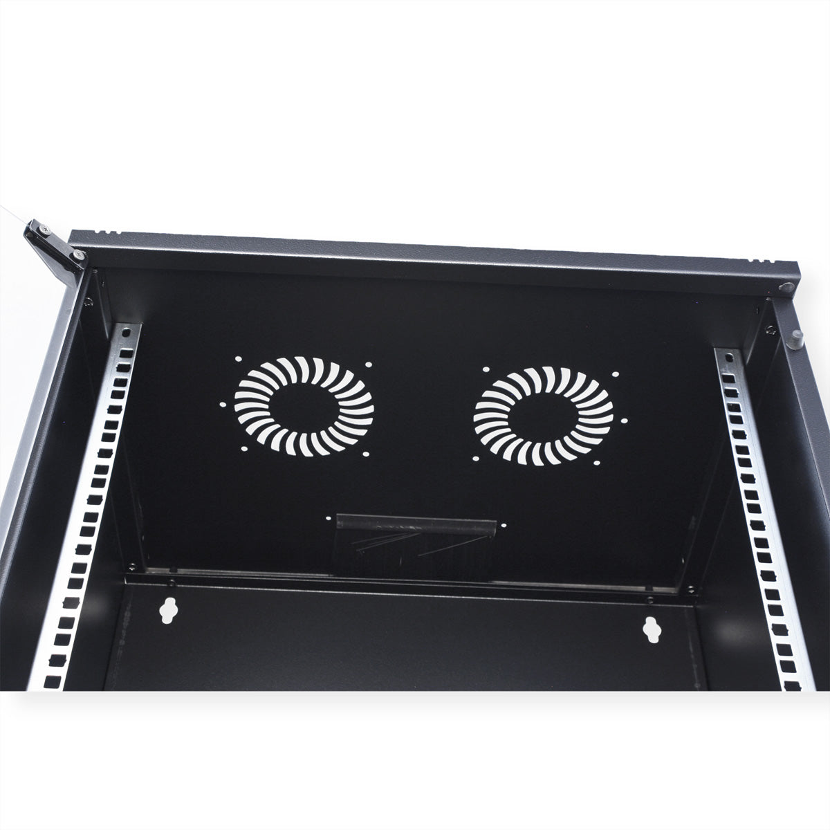 ROLINE Basic – 19" Wandverteiler 12U, IP20, abschliessbar, 540 × 400 × 595 mm, schwarz