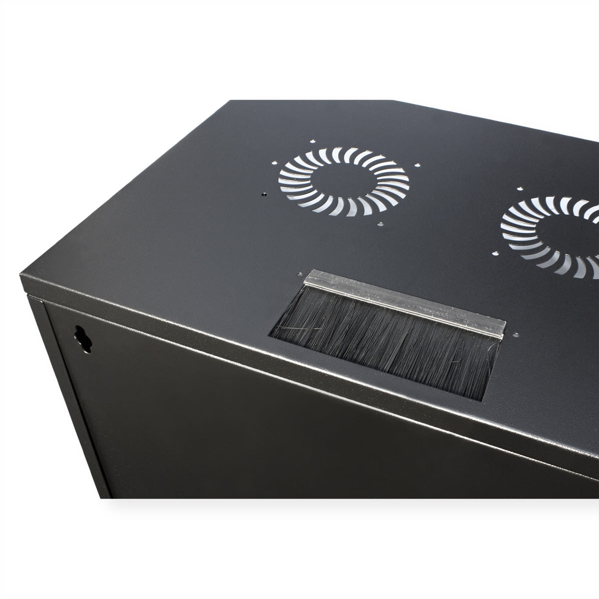 ROLINE Basic – 19" Wandverteiler 12U, IP20, abschliessbar, 540 × 400 × 595 mm, schwarz