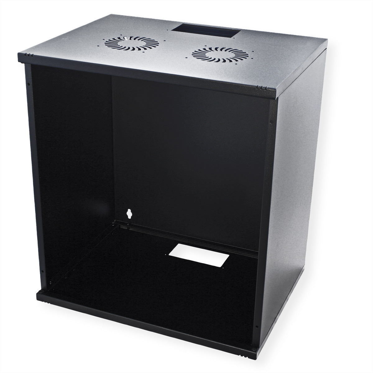 ROLINE Basic – 19" Wandverteiler 12U, IP20, abschliessbar, 540 × 400 × 595 mm, schwarz