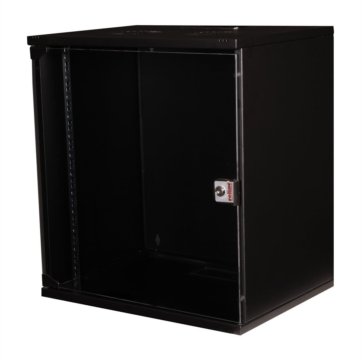 ROLINE Basic – 19" Wandverteiler 12U, IP20, abschliessbar, 540 × 400 × 595 mm, schwarz