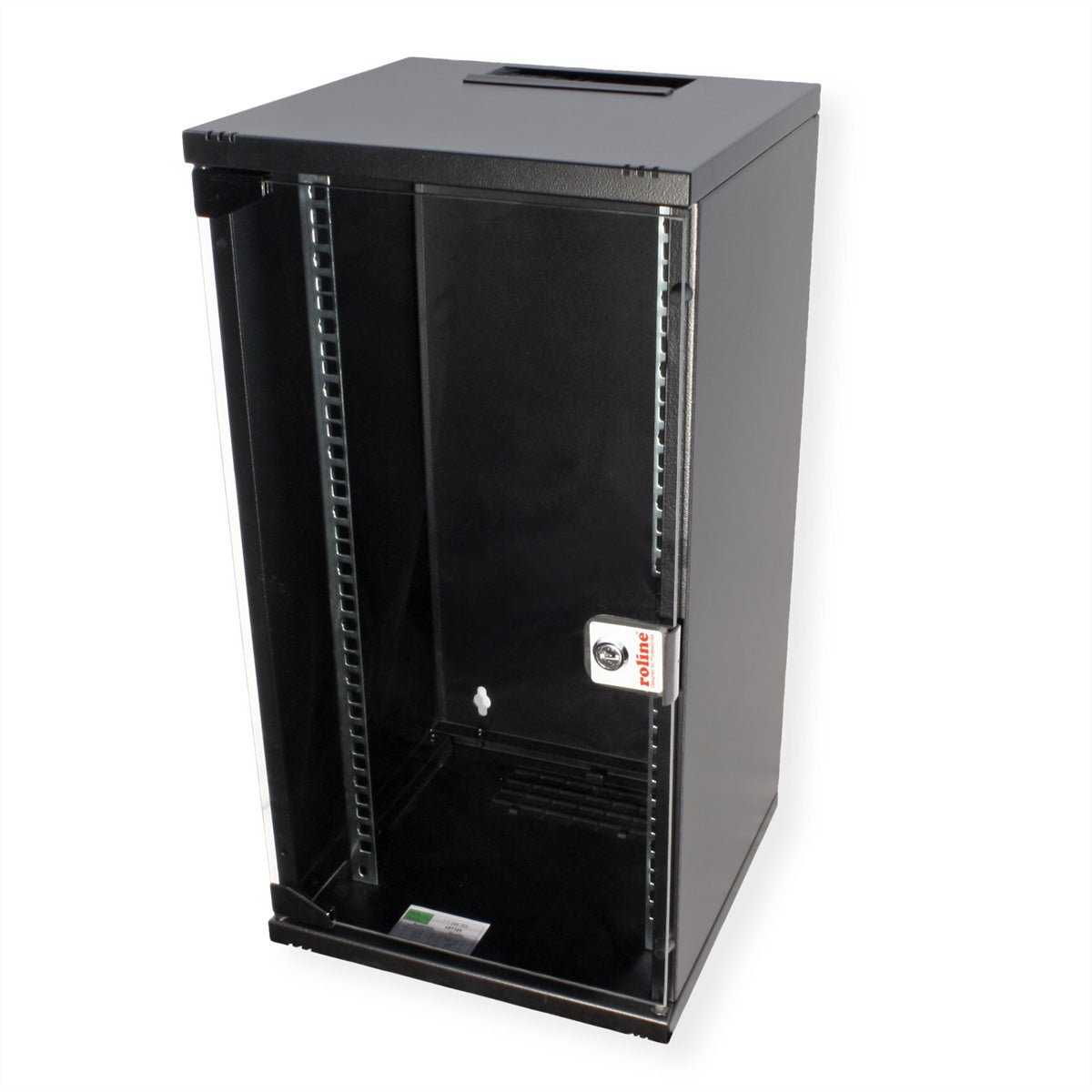 ROLINE 10" Wandverteiler 12U, IP20, abschliessbar, 300 × 300 × 595 mm, schwarz, Stahl