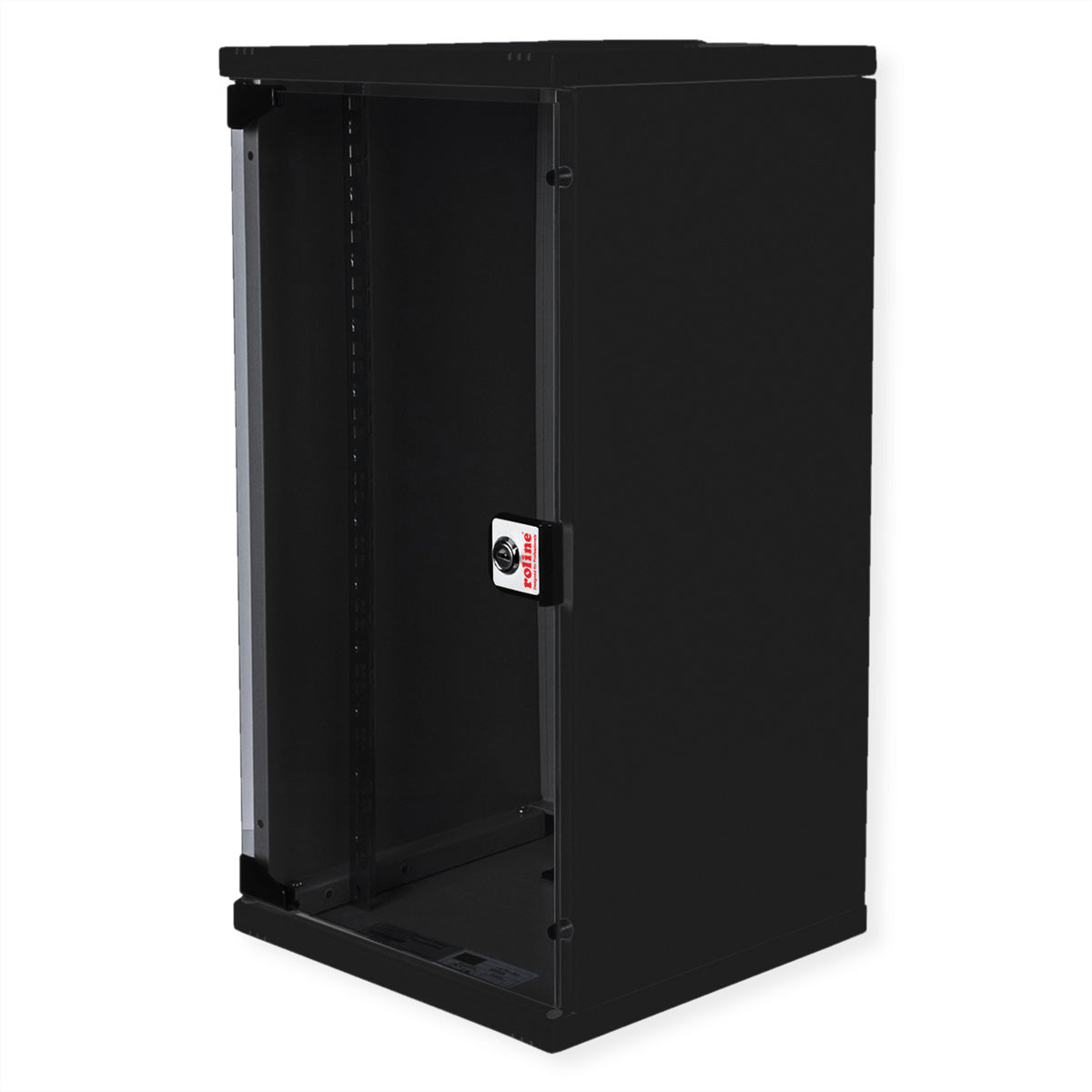 ROLINE 10" Wandverteiler 12U, IP20, abschliessbar, 300 × 300 × 595 mm, schwarz, Stahl