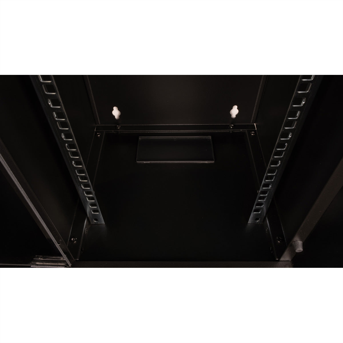ROLINE 10" Wandverteiler 12U, IP20, abschliessbar, 300 × 300 × 595 mm, schwarz, Stahl