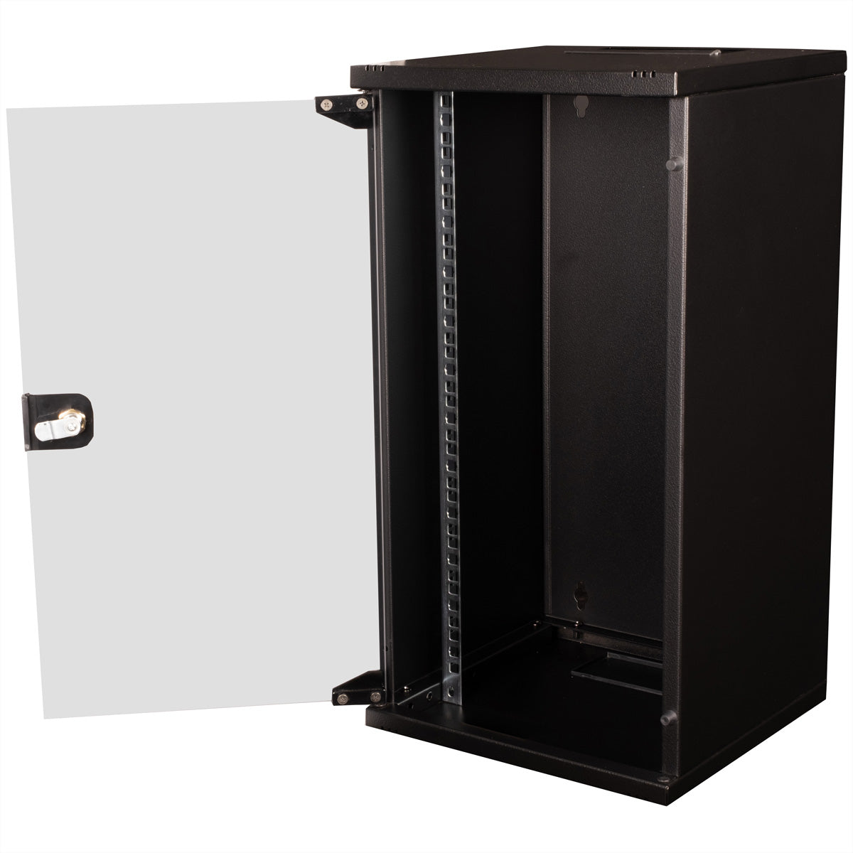 ROLINE 10" Wandverteiler 12U, IP20, abschliessbar, 300 × 300 × 595 mm, schwarz, Stahl
