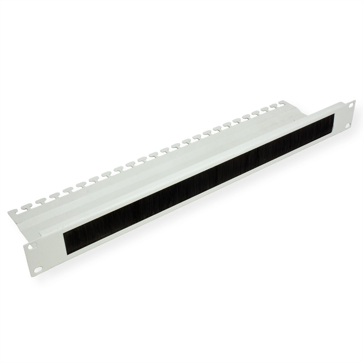 ROLINE 19" Rangierpanel 1U mit Bürstenleiste, 483×118×44 mm – Grau