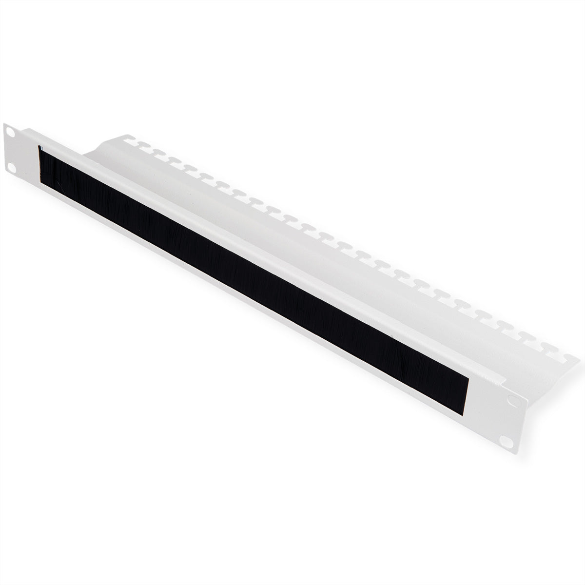 ROLINE 19" Rangierpanel 1U mit Bürstenleiste, 483×118×44 mm – Grau