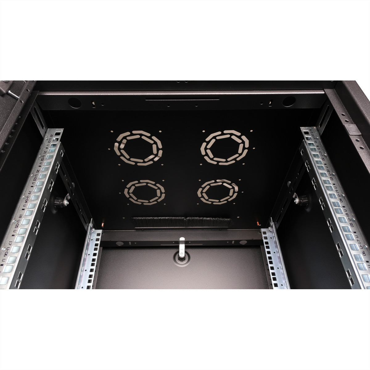 ROLINE Basic – 19" Netzwerkschrank 22U, IP20, abschliessbar, 600 × 600 × 1125 mm, schwarz, Stahl
