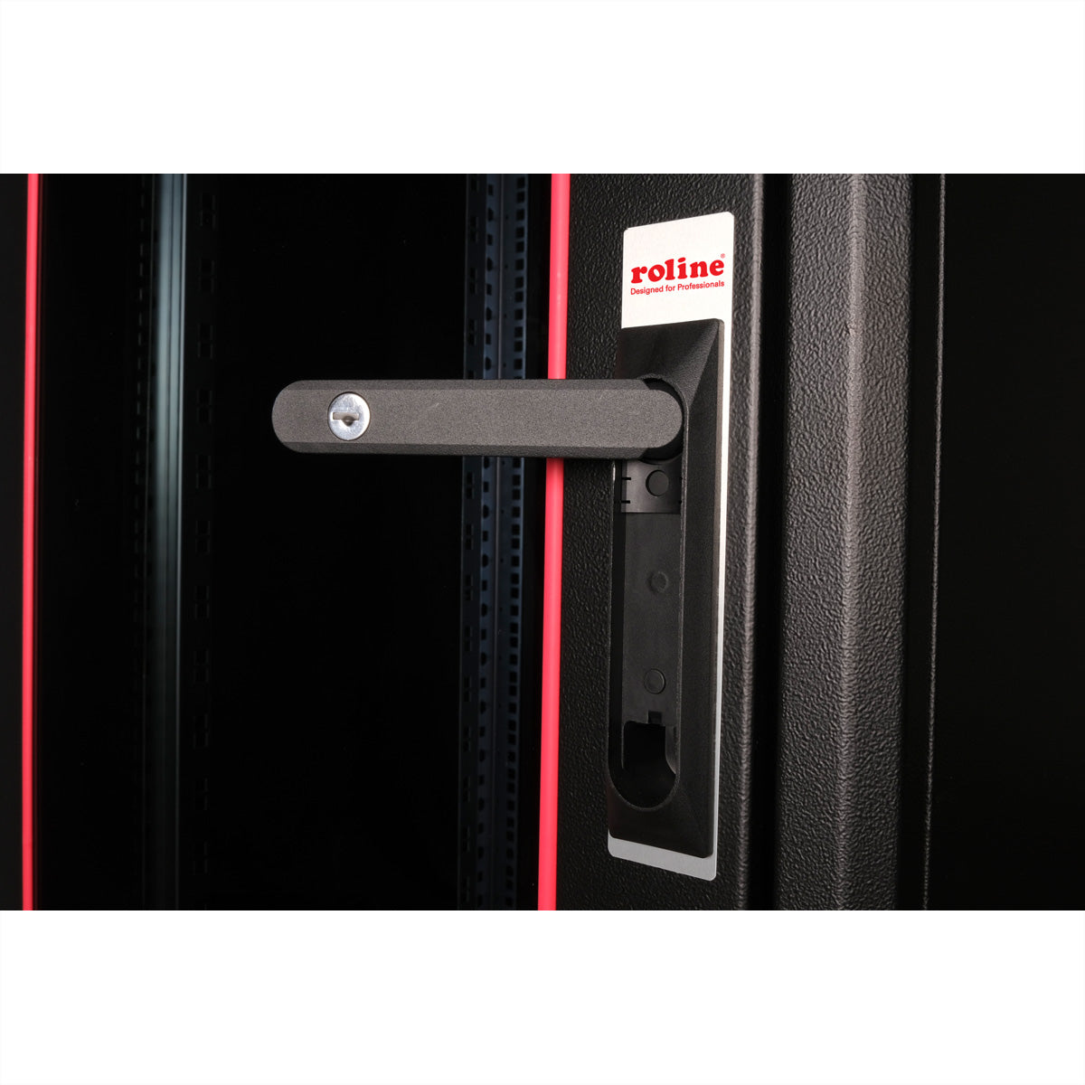 ROLINE Basic – 19" Netzwerkschrank 22U, IP20, abschliessbar, 600 × 600 × 1125 mm, schwarz, Stahl