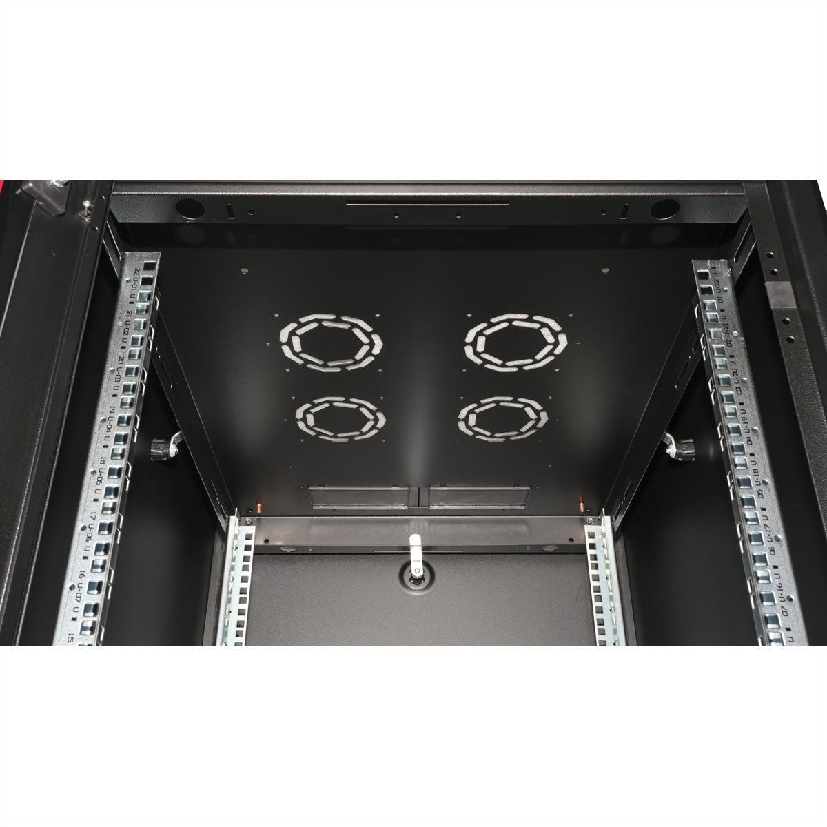 ROLINE Basic – 19" Netzwerkschrank 22U, IP20, abschliessbar, 600 × 800 × 1125 mm, schwarz, Stahl