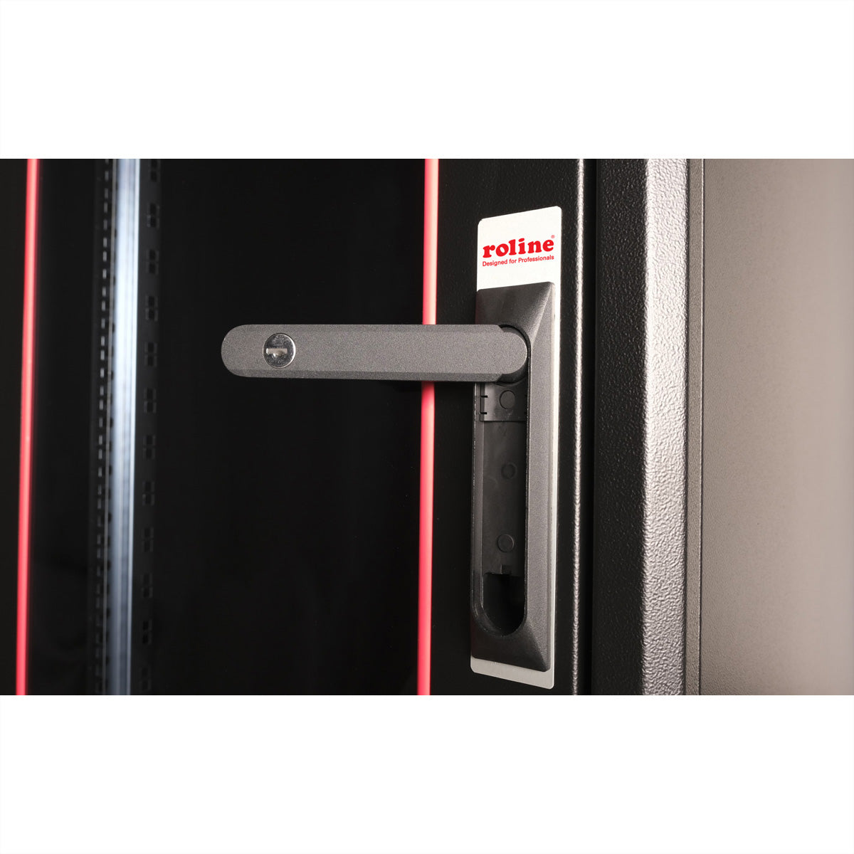 ROLINE Basic – 19" Netzwerkschrank 22U, IP20, abschliessbar, 600 × 800 × 1125 mm, schwarz, Stahl