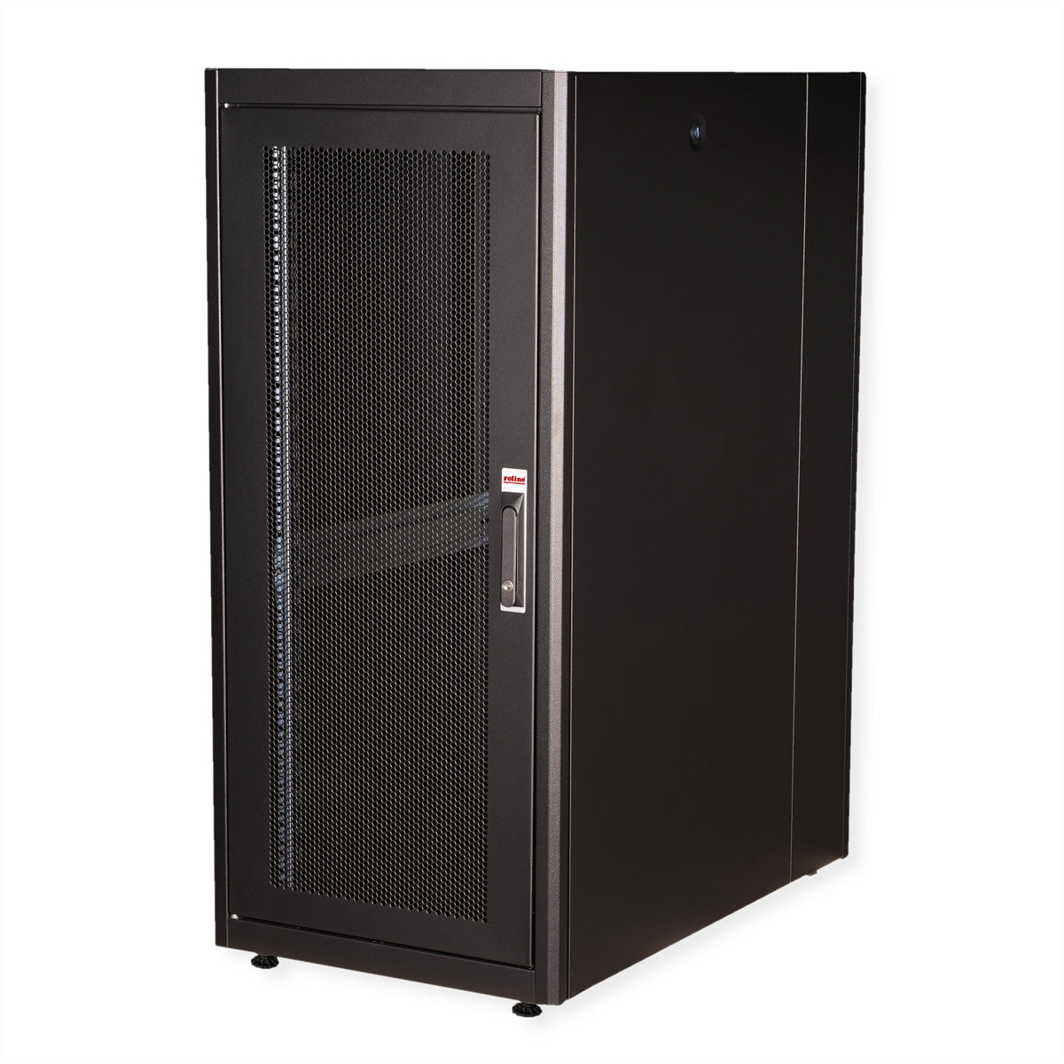 ROLINE Basic – 19" Netzwerkschrank 26U, IP20, abschliessbar, 600 × 1000 × 1300 mm, schwarz, Stahl