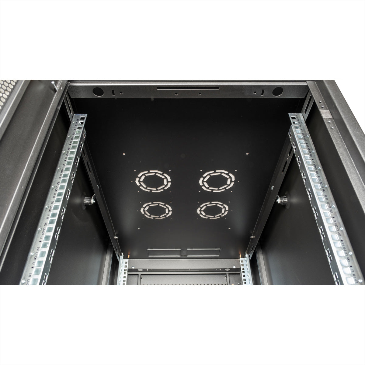 ROLINE Basic – 19" Netzwerkschrank 26U, IP20, abschliessbar, 600 × 1000 × 1300 mm, schwarz, Stahl
