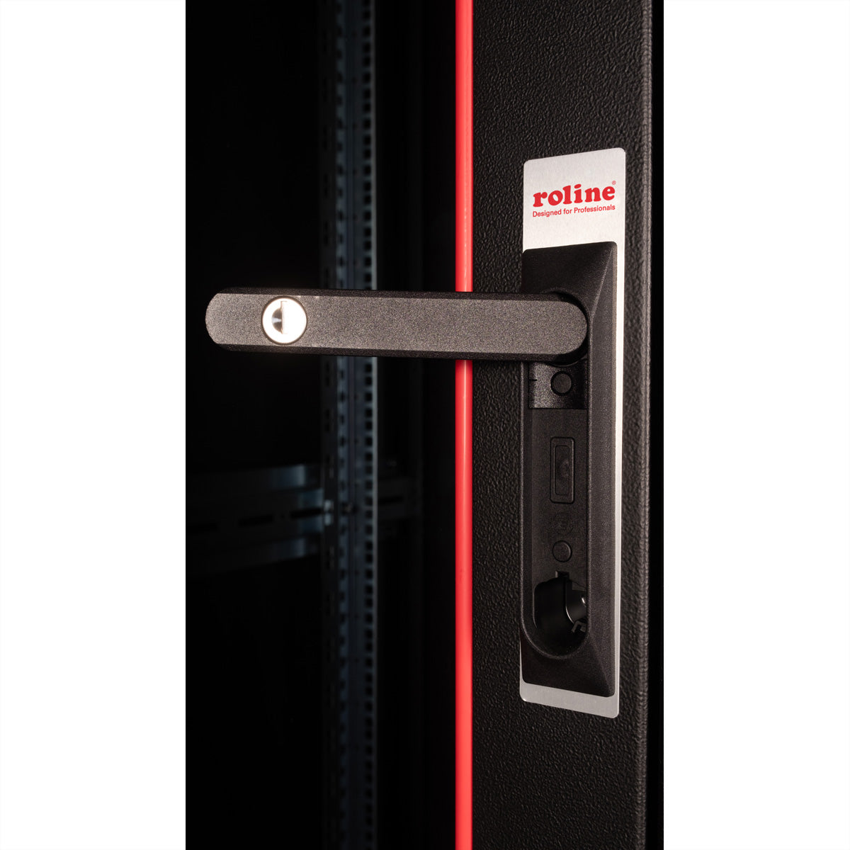 ROLINE Basic – 19" Netzwerkschrank 26U, IP20, 600 × 800 × 1300 mm, schwarz, Stahl