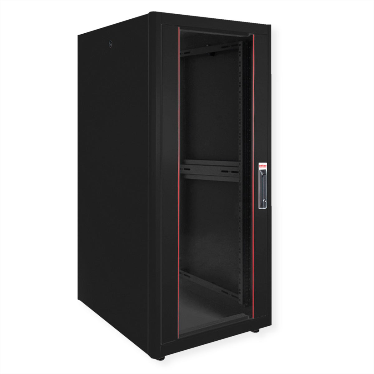 ROLINE Basic – 19" Netzwerkschrank 26U, IP20, 600 × 800 × 1300 mm, schwarz, Stahl