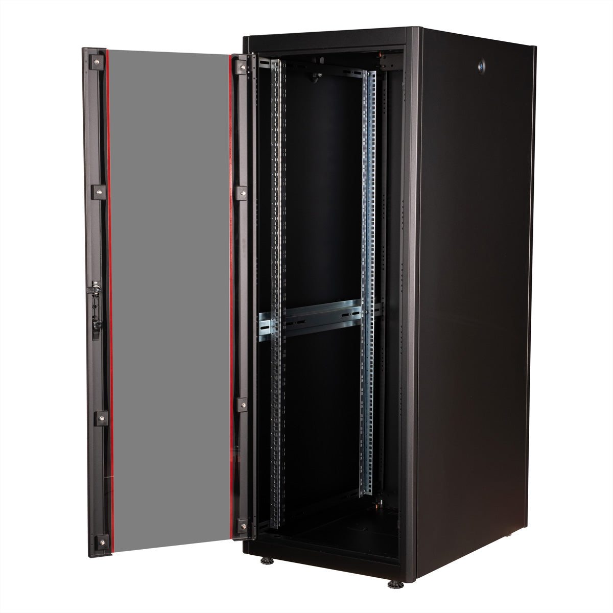 ROLINE Basic – 19" Netzwerkschrank 32U, IP20, abschliessbar, 600 × 800 × 1560 mm, schwarz, Stahl